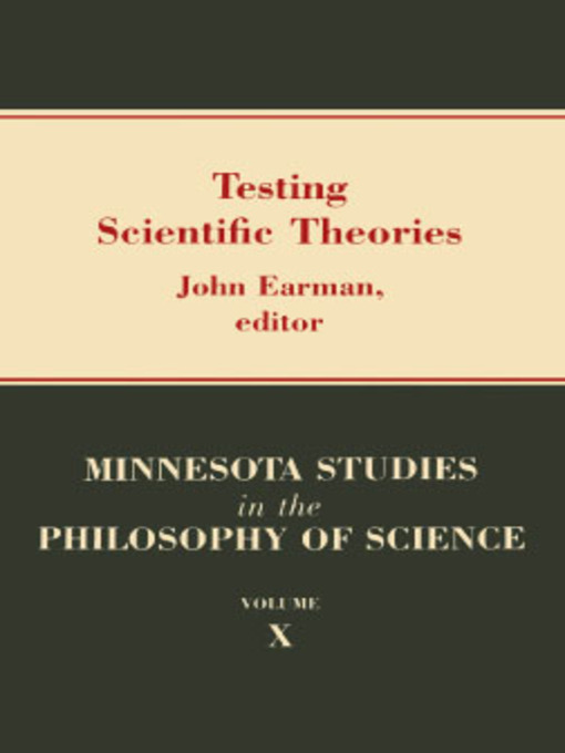 Title details for Testing Scientific Theories by John Earman - Wait list